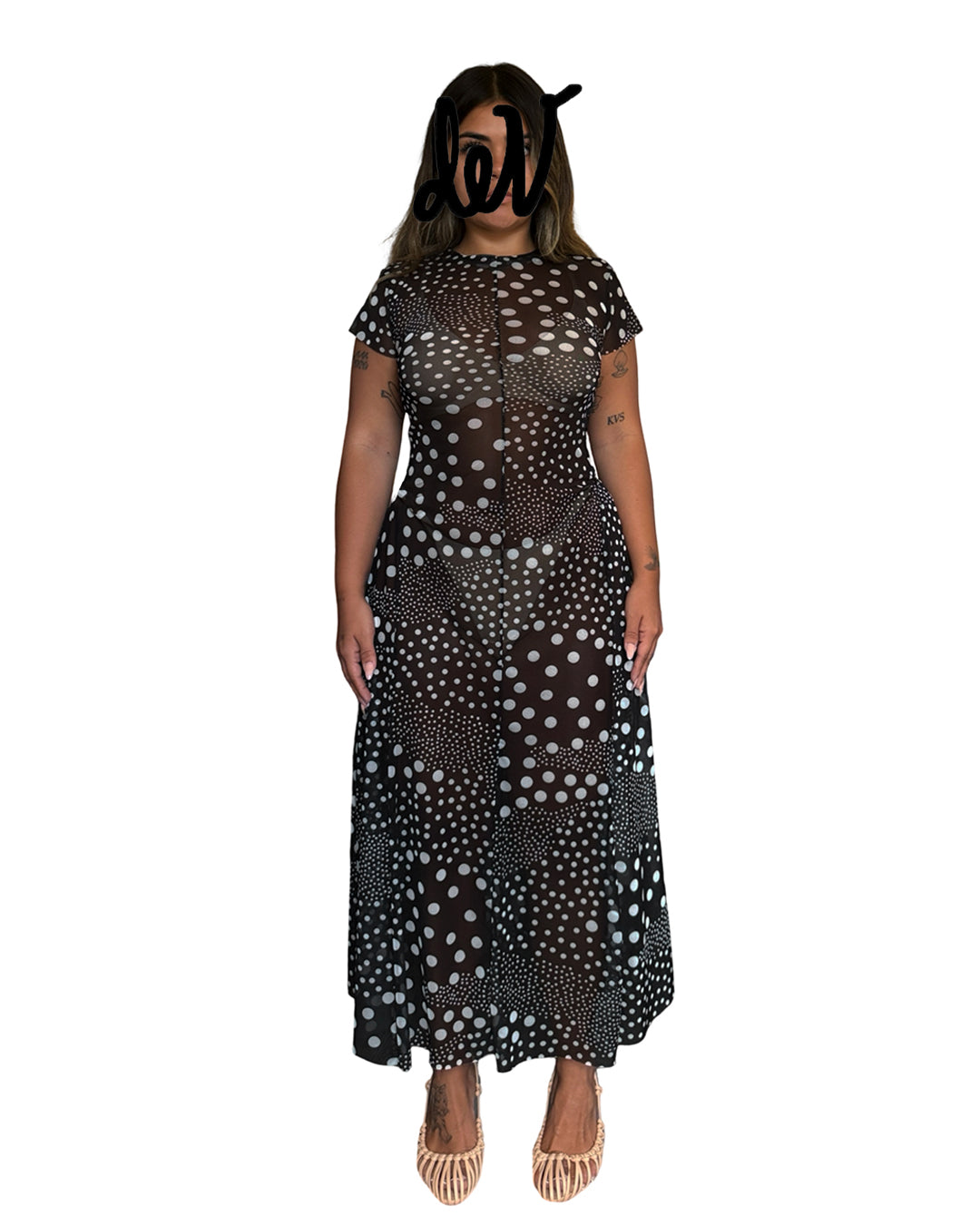 Lindura Dress - Dot Noir