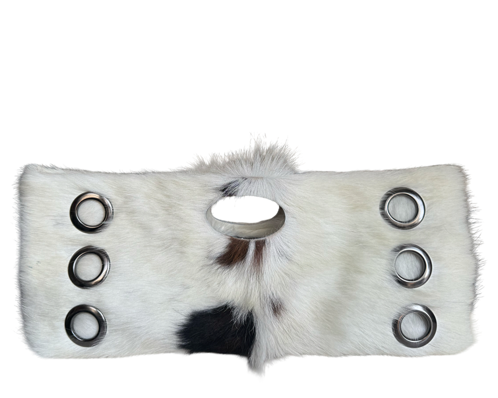 La Grommette Clutch - White Pinto